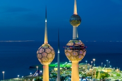 Kuwait Towers Blue Hour